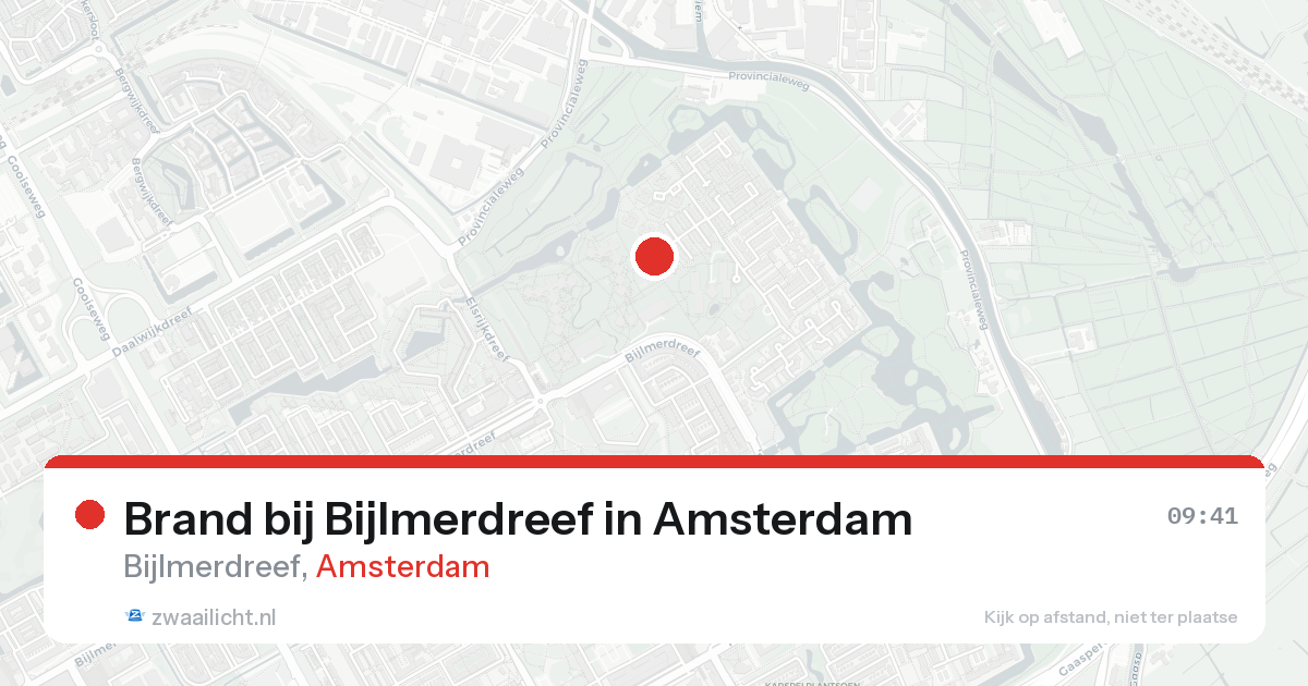 Brand bij Bijlmerdreef in Amsterdam — 20 jun 2026
