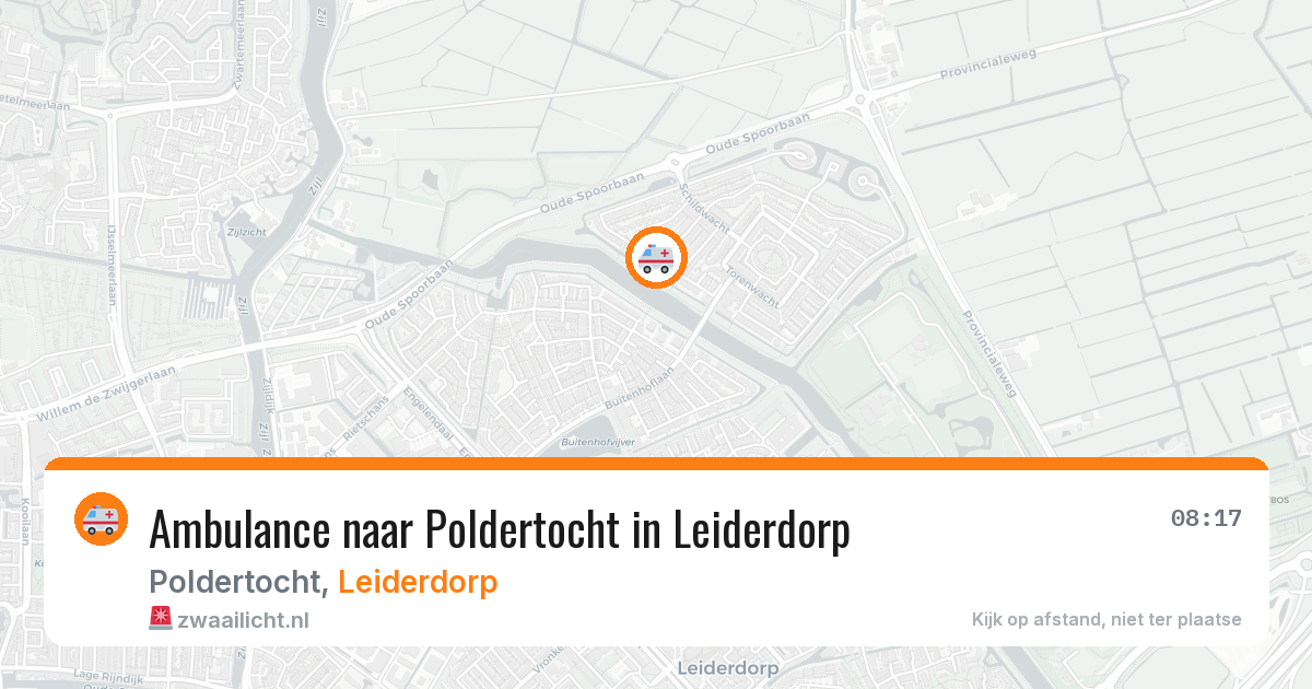 Ambulance naar Poldertocht in Leiderdorp — 29 apr 2026