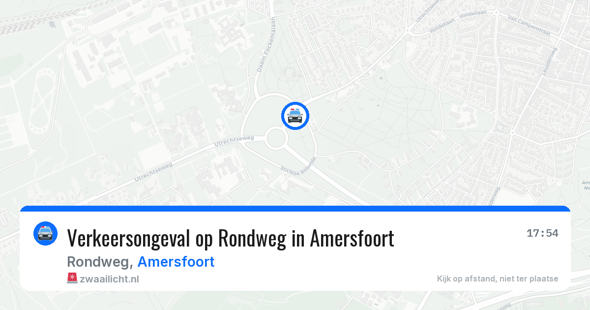 Verkeersongeval op Rondweg in Amersfoort — 17 apr 2026