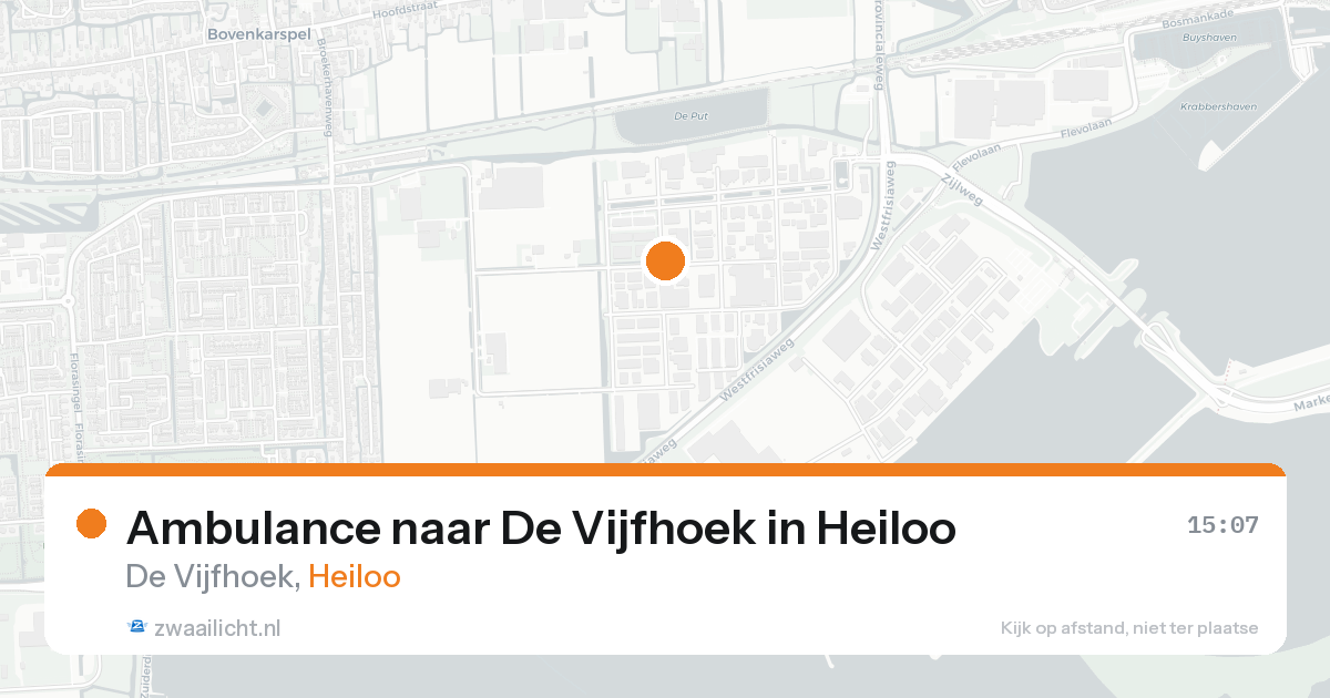 Ambulance naar De Vijfhoek in Heiloo — 17 aug 2026