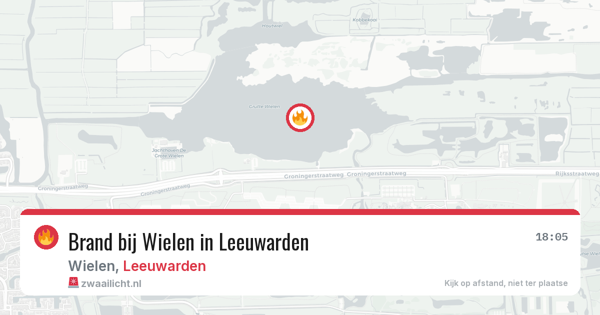 Brand bij Wielen in Leeuwarden — 29 mei 2026