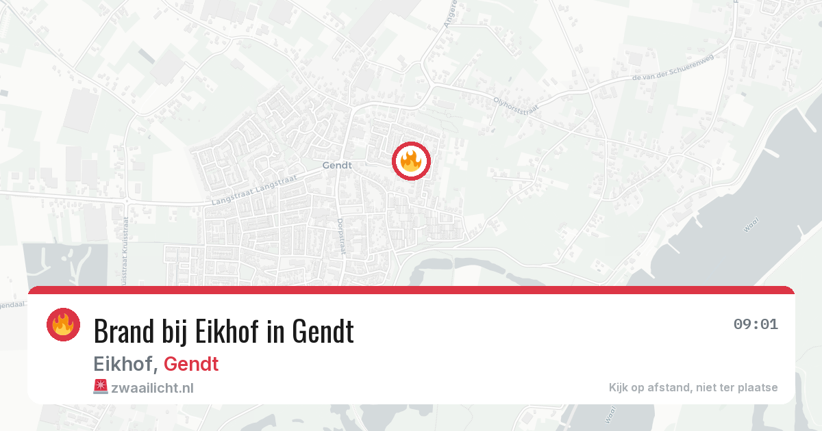 Brand bij Eikhof in Gendt — 28 mei 2026