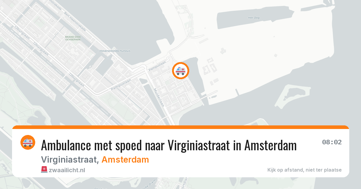Ambulance met spoed naar Virginiastraat in Amsterdam — 4 apr 2026