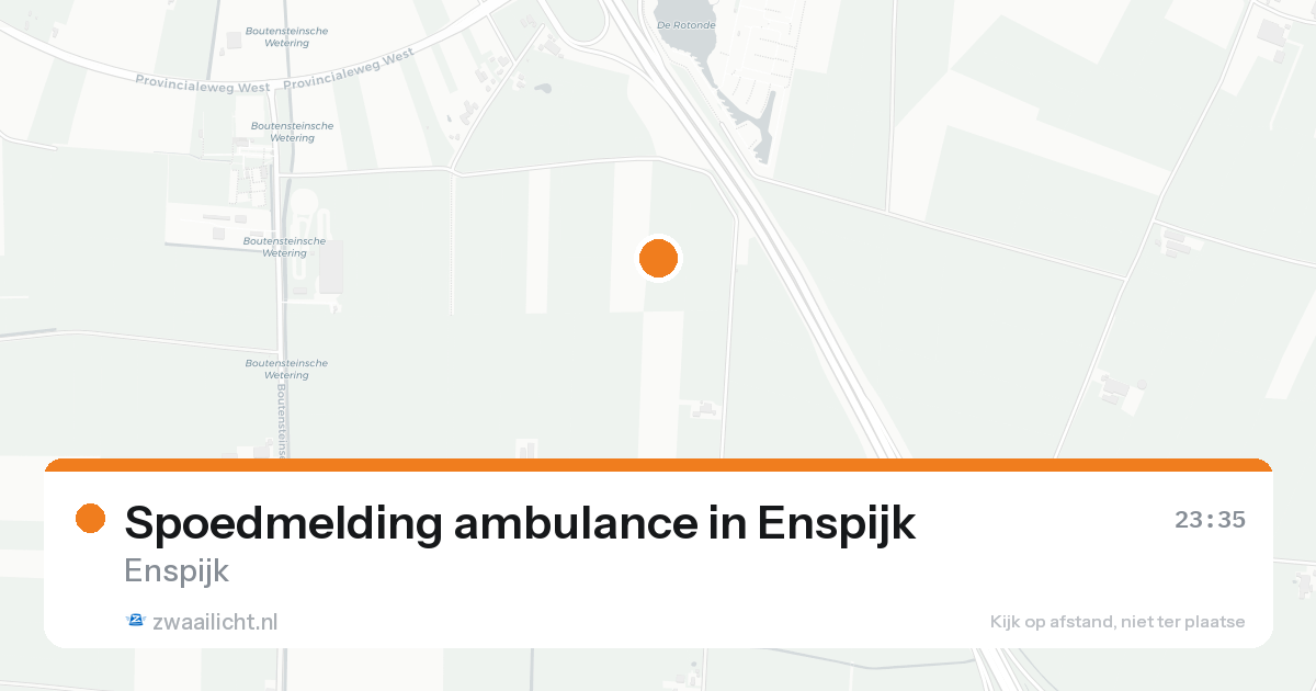 Spoedmelding ambulance in Enspijk — 15 aug 2026
