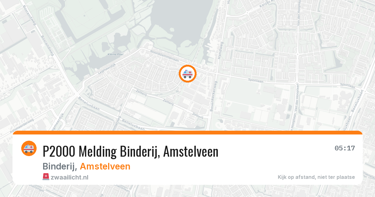 P2000 Melding Binderij, Amstelveen — 2 jul 2026