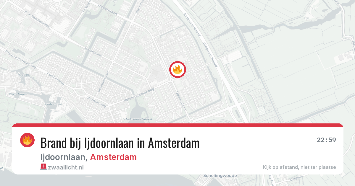 Brand bij Ijdoornlaan in Amsterdam — 3 jun 2026
