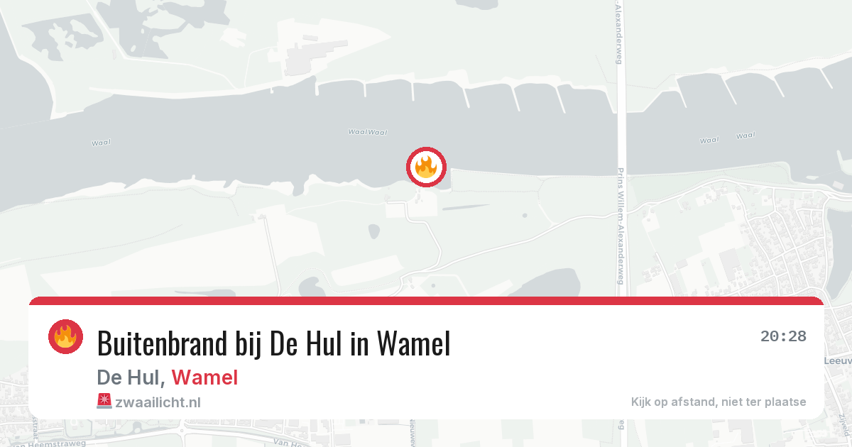 Buitenbrand bij De Hul in Wamel — 10 jul 2026