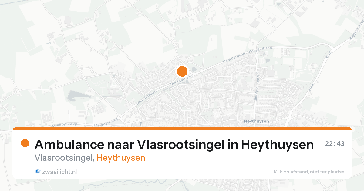 Ambulance naar Vlasrootsingel in Heythuysen — 24 aug 2026