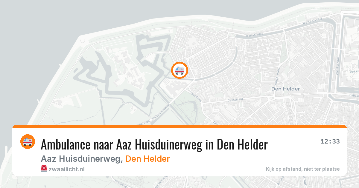 Ambulance naar Aaz Huisduinerweg in Den Helder — 8 feb 2026