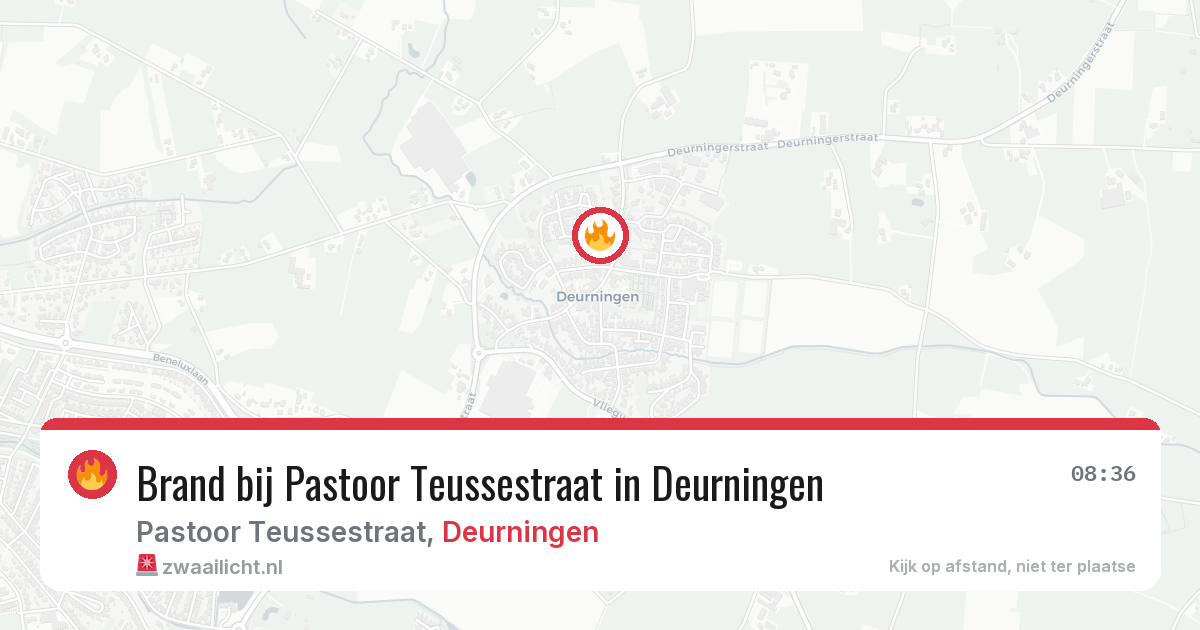 Brand bij Pastoor Teussestraat in Deurningen — 20 jun 2026