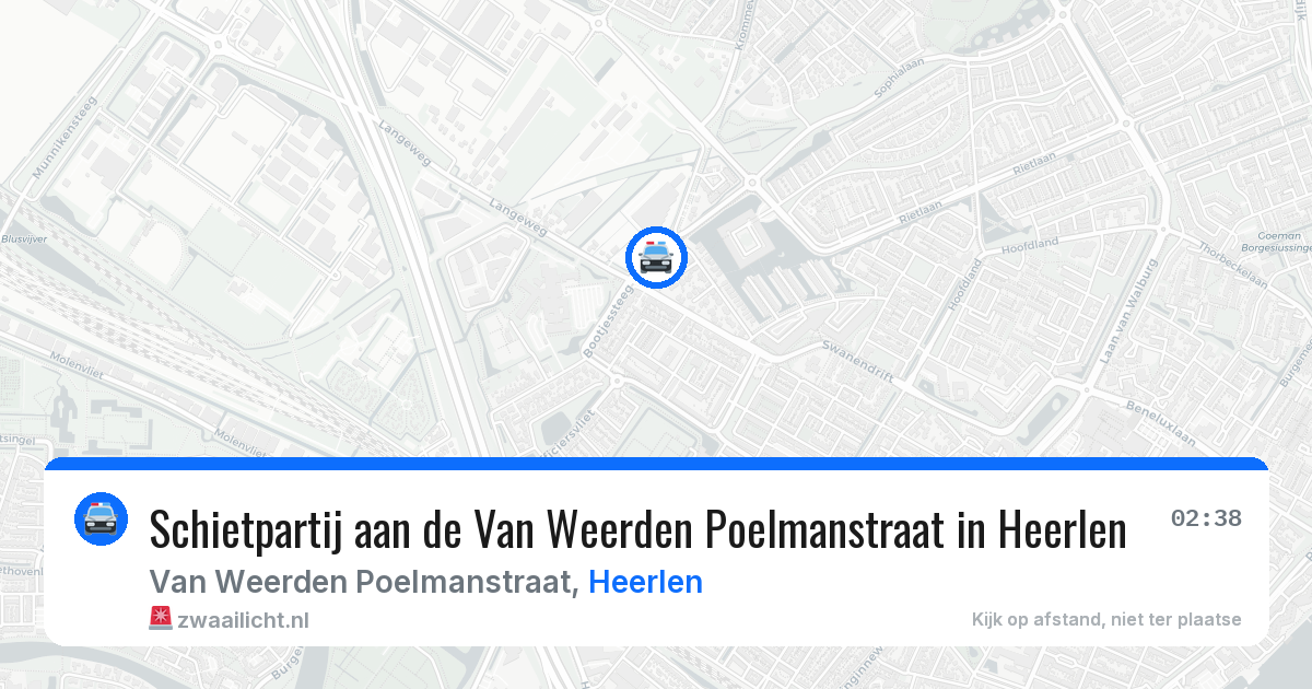 Schietpartij aan de Van Weerden Poelmanstraat in Heerlen — 26 jan 2026