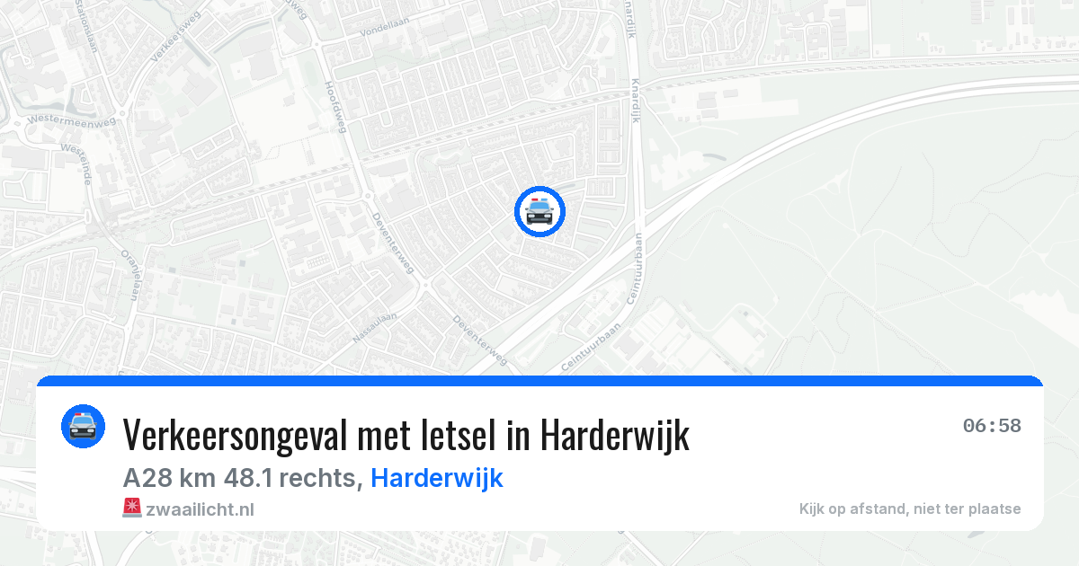 Verkeersongeval met letsel in Harderwijk — 2 aug 2026