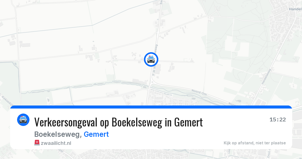 Verkeersongeval op Boekelseweg in Gemert — 21 jan 2026