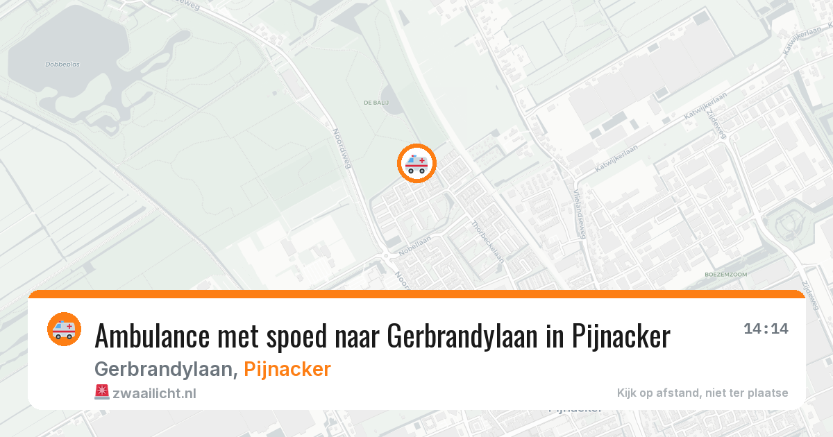 Ambulance met spoed naar Gerbrandylaan in Pijnacker — 5 jun 2026