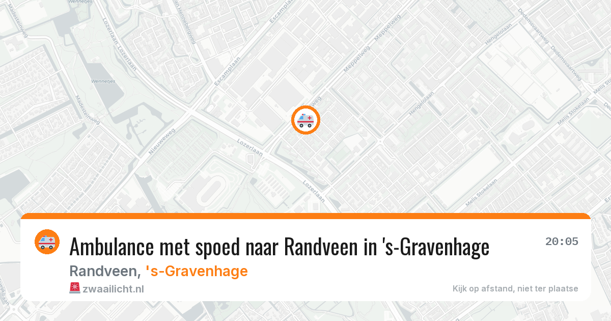 Ambulance met spoed naar Randveen in 's-Gravenhage — 31 jul 2026