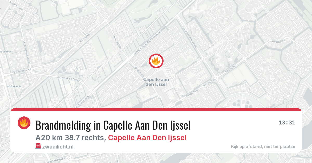 Brandmelding in Capelle Aan Den Ijssel — 11 jun 2026