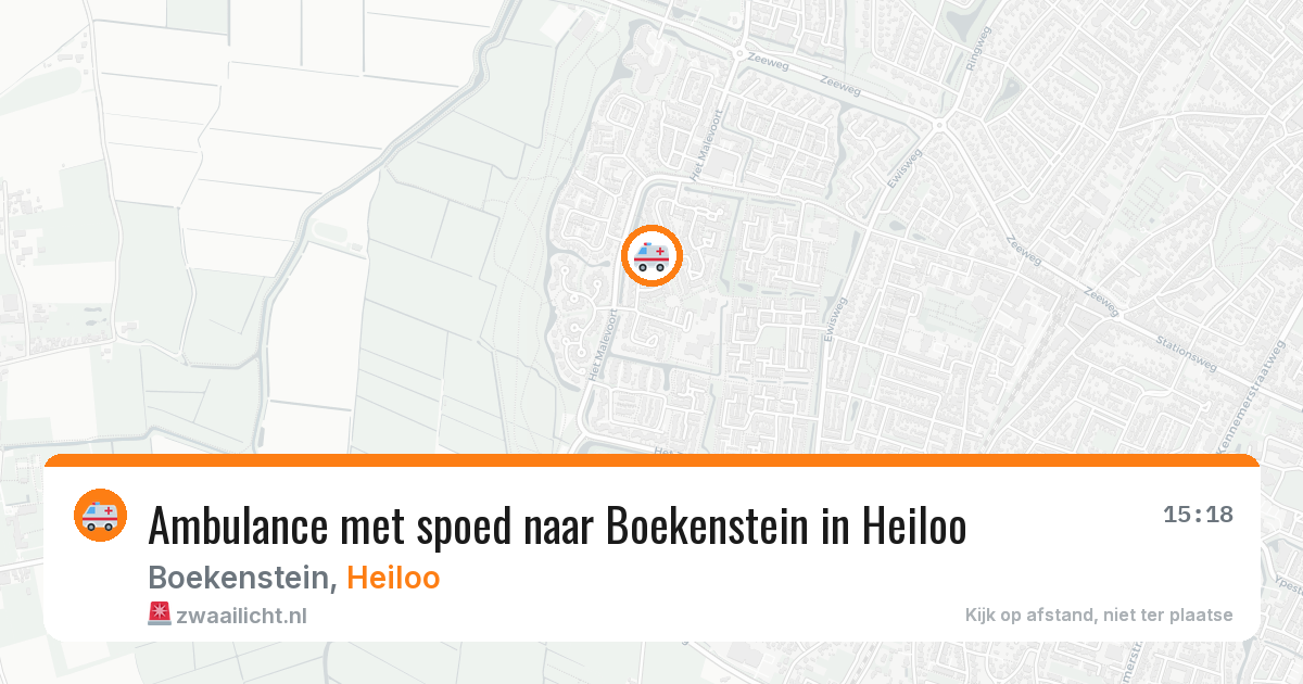 Ambulance met spoed naar Boekenstein in Heiloo — 20 mrt 2026