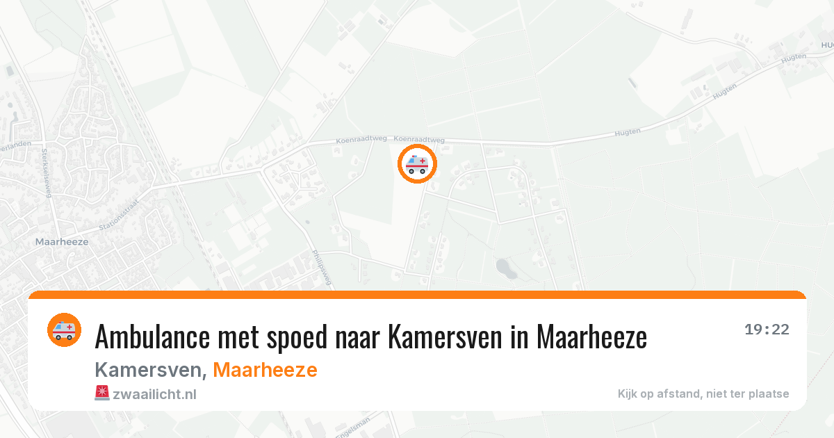 Ambulance met spoed naar Kamersven in Maarheeze — 14 jun 2026