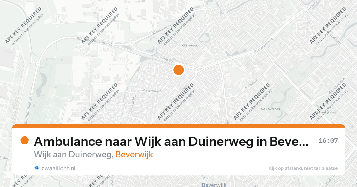 Ambulance naar Wijk aan Duinerweg in Beverwijk — 26 aug 2026