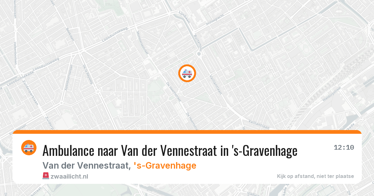 Ambulance naar Van der Vennestraat in 's-Gravenhage — 3 mrt 2026