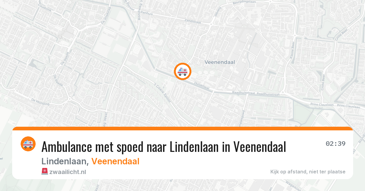 Ambulance met spoed naar Lindenlaan in Veenendaal — 24 jun 2026