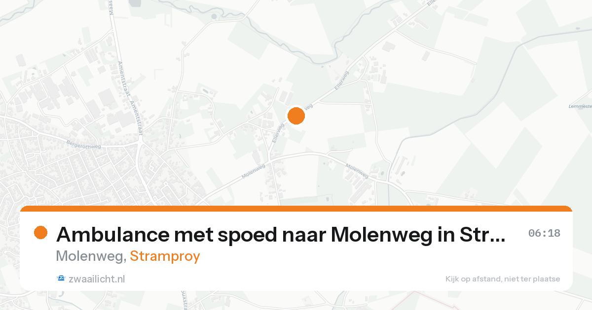 Ambulance met spoed naar Molenweg in Stramproy — 19 aug 2026