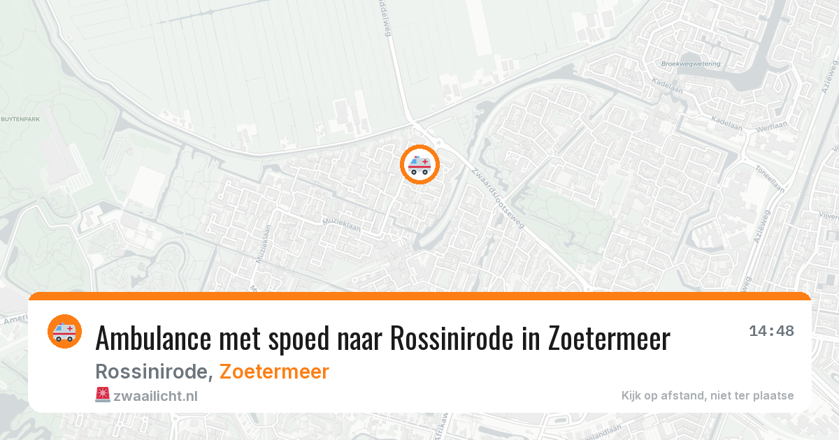 Ambulance met spoed naar Rossinirode in Zoetermeer — 8 jun 2026