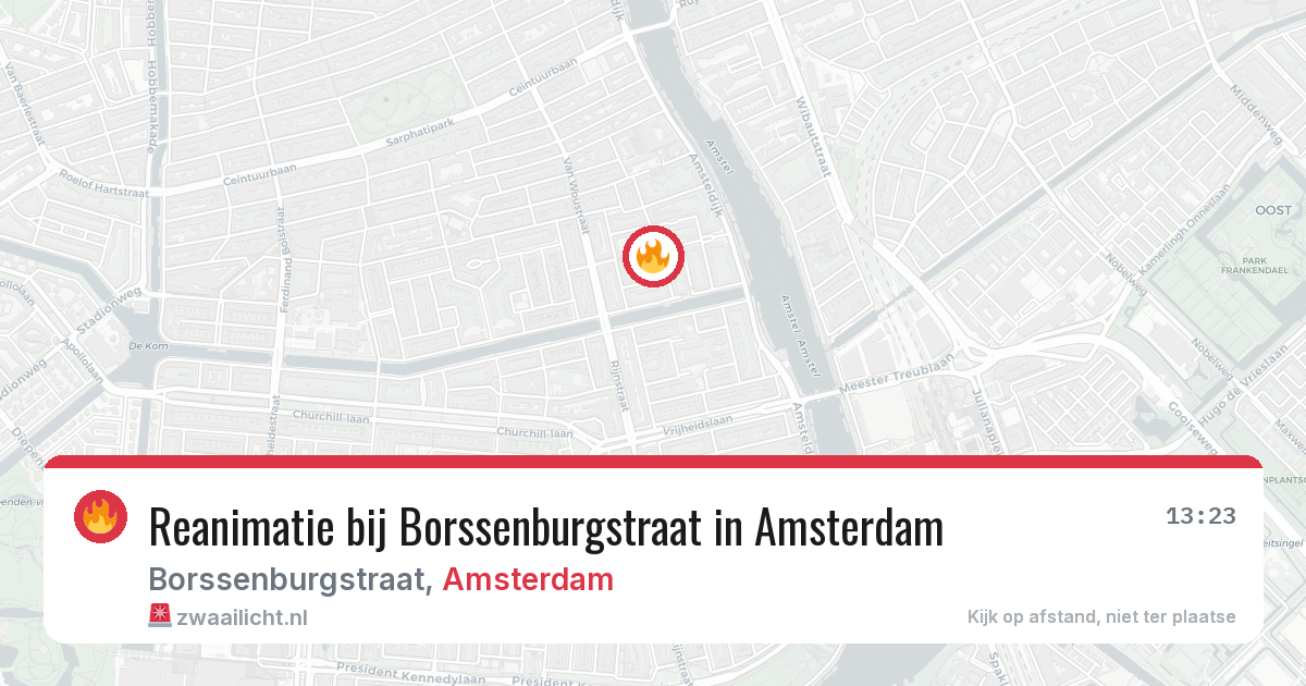 Reanimatie bij Borssenburgstraat in Amsterdam — 29 apr 2026