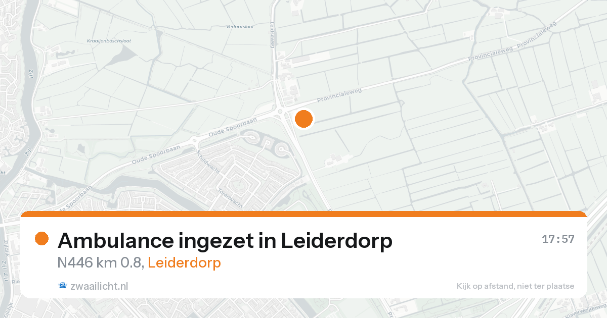 Ambulance ingezet in Leiderdorp — 20 aug 2026