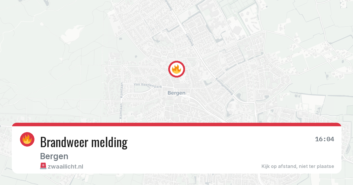 Brandweer melding — 24 jun 2026