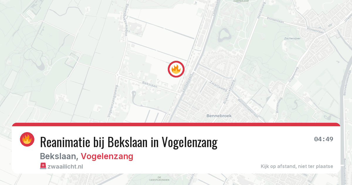 Reanimatie bij Bekslaan in Vogelenzang — 28 jun 2026