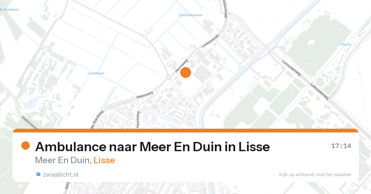 Ambulance naar Meer En Duin in Lisse — 26 aug 2026