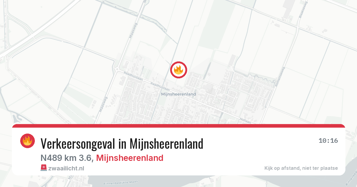 Verkeersongeval in Mijnsheerenland — 9 mei 2026