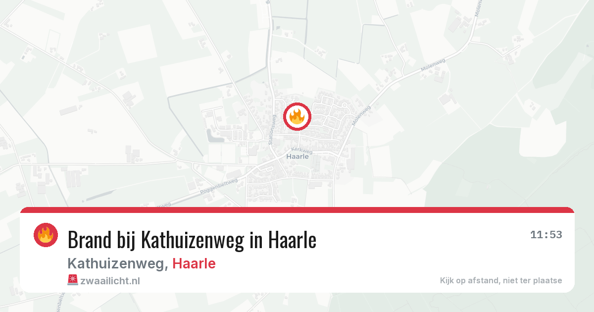 Brand bij Kathuizenweg in Haarle — 20 jun 2026