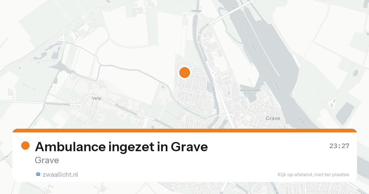 Ambulance ingezet in Grave — 17 aug 2026