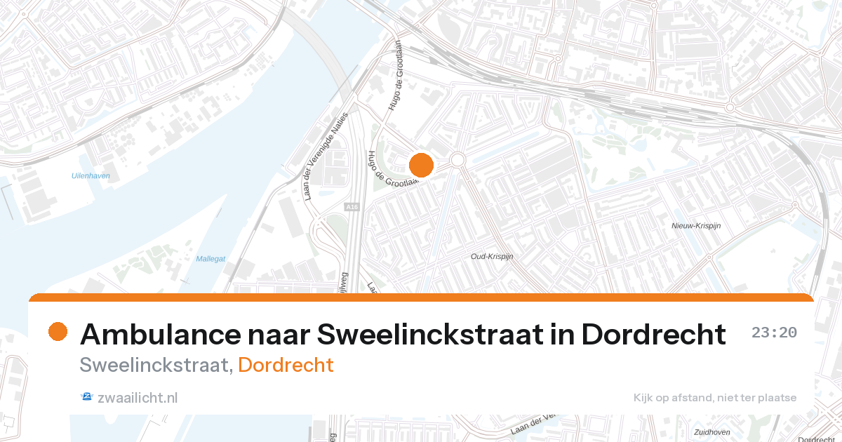 Ambulance naar Sweelinckstraat in Dordrecht — 31 jan 2026