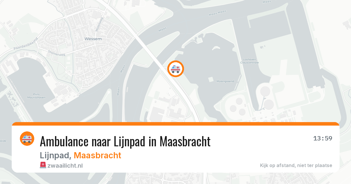 Ambulance naar Lijnpad in Maasbracht — 23 jun 2026