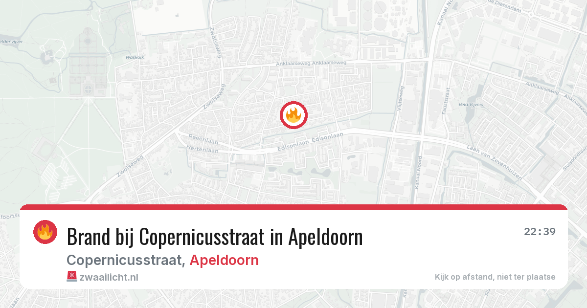 Brand bij Copernicusstraat in Apeldoorn — 20 mei 2026