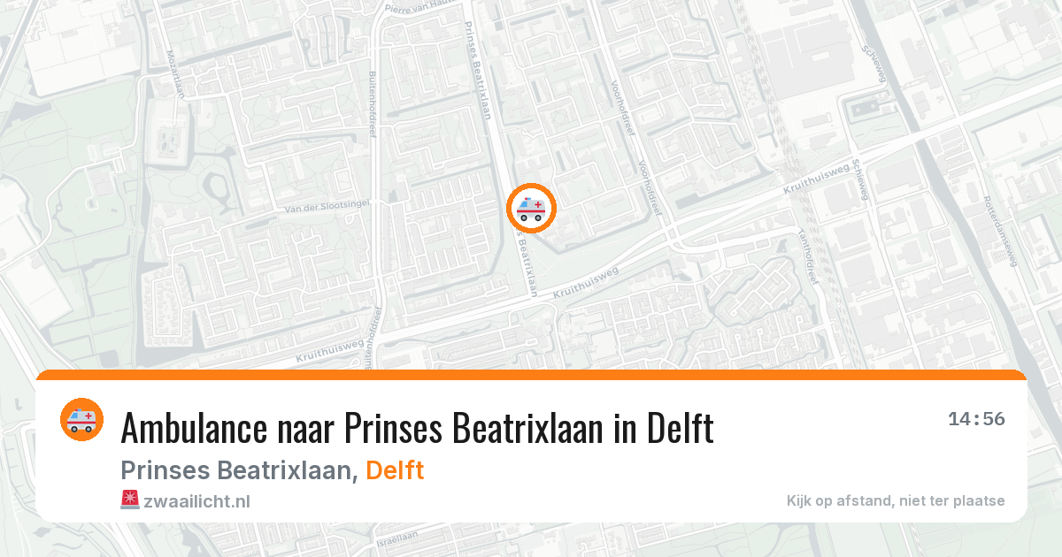 Ambulance naar Prinses Beatrixlaan in Delft — 12 jun 2026