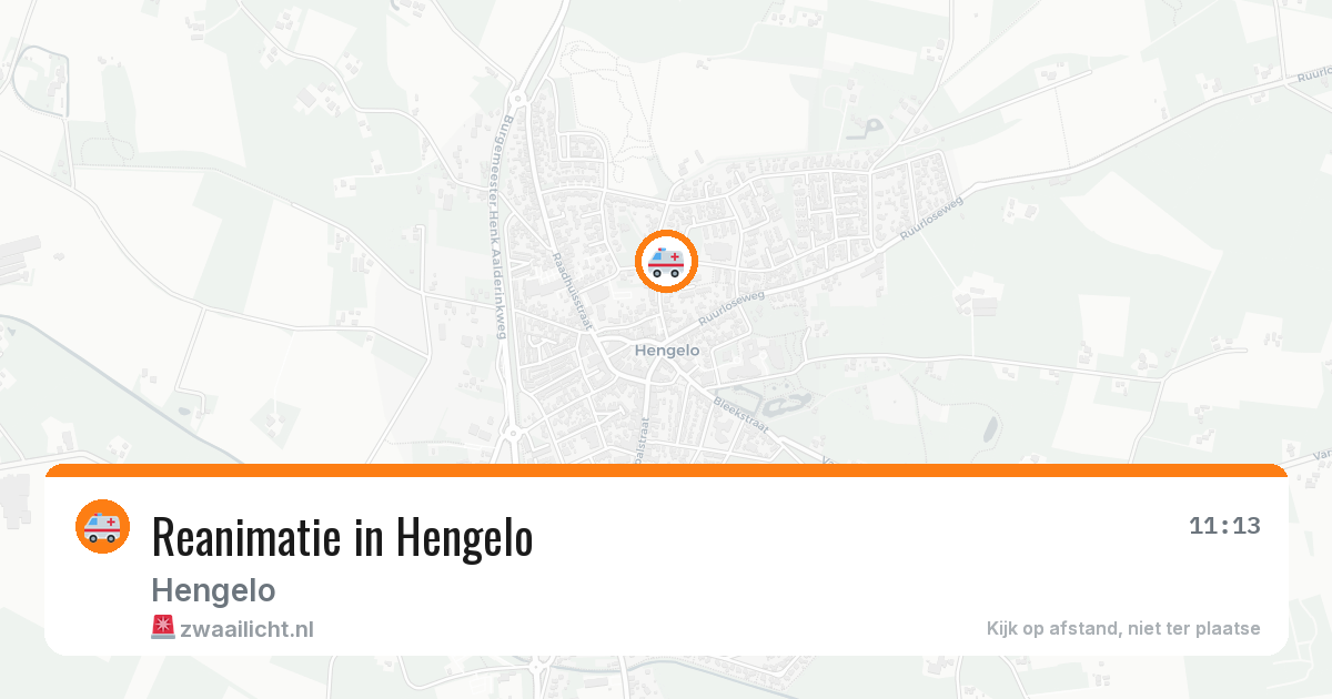 Reanimatie in Hengelo — 8 feb 2026