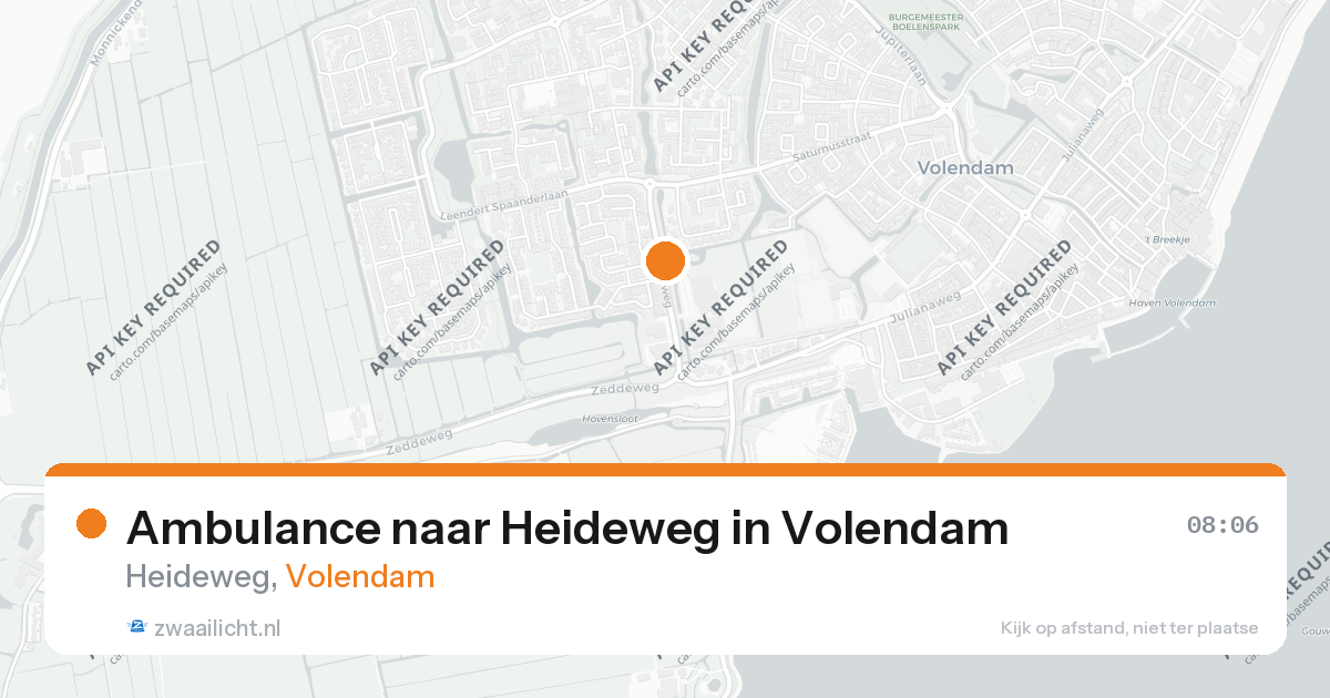 Ambulance naar Heideweg in Volendam — 9 jun 2026