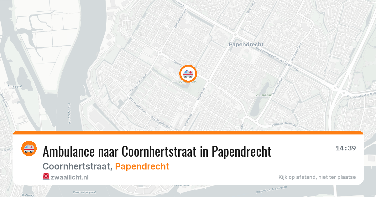 Ambulance naar Coornhertstraat in Papendrecht — 10 jul 2026