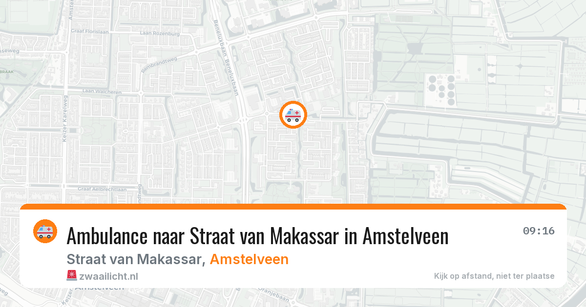 Ambulance naar Straat van Makassar in Amstelveen — 17 jun 2026