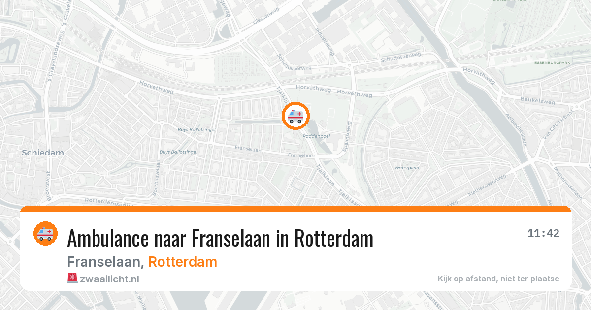 Ambulance naar Franselaan in Rotterdam — 10 mrt 2026