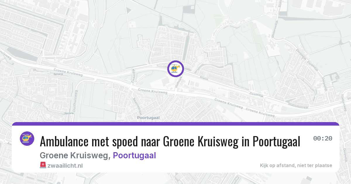 Ambulance met spoed naar Groene Kruisweg in Poortugaal — 31 jul 2026