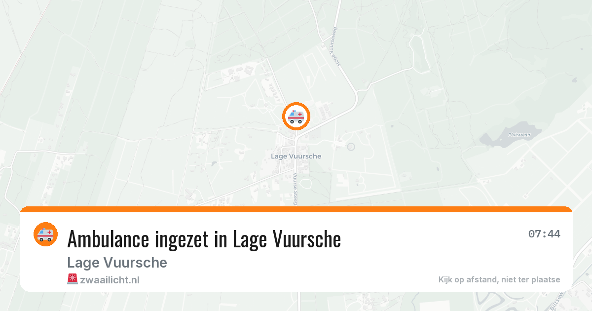 Ambulance ingezet in Lage Vuursche — 22 jul 2026