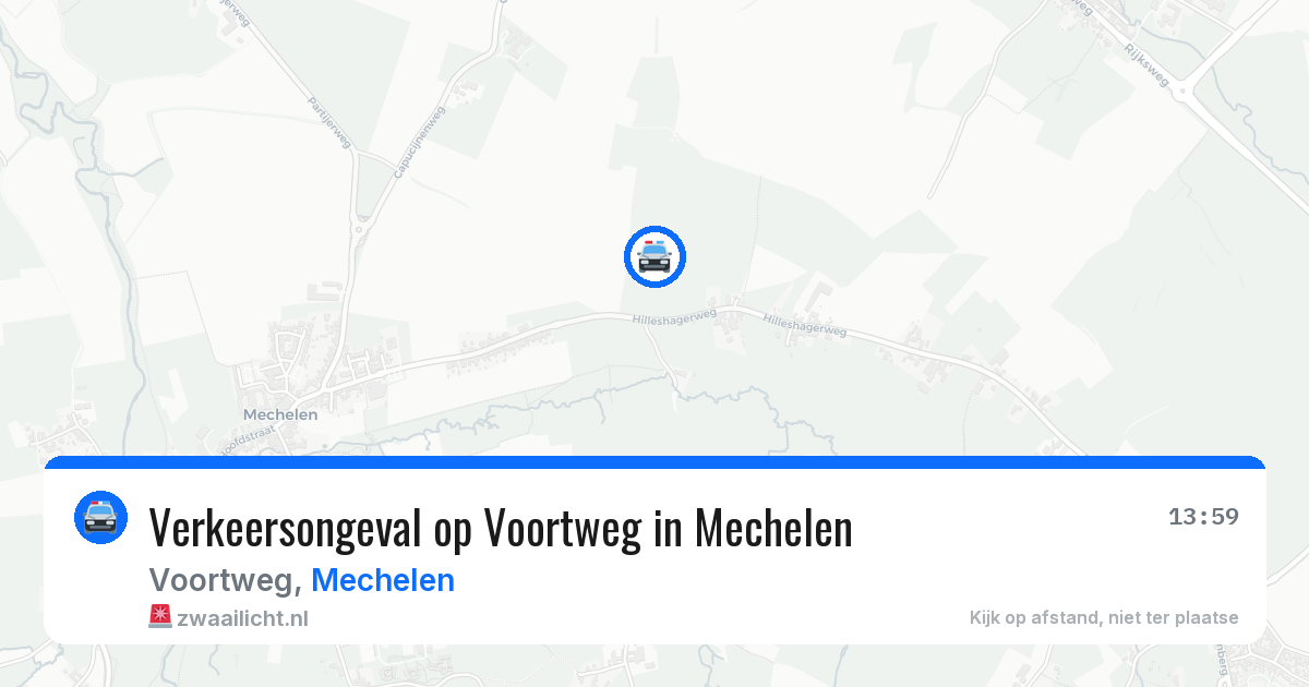 Verkeersongeval op Voortweg in Mechelen — 19 jul 2026
