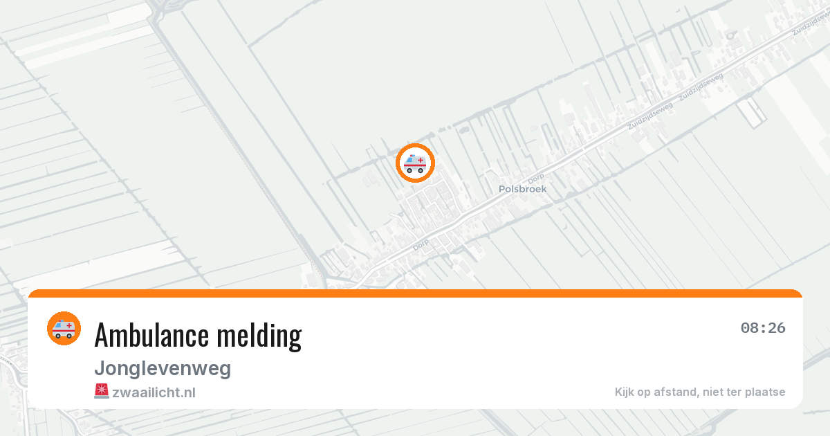 Ambulance melding — 8 jun 2026