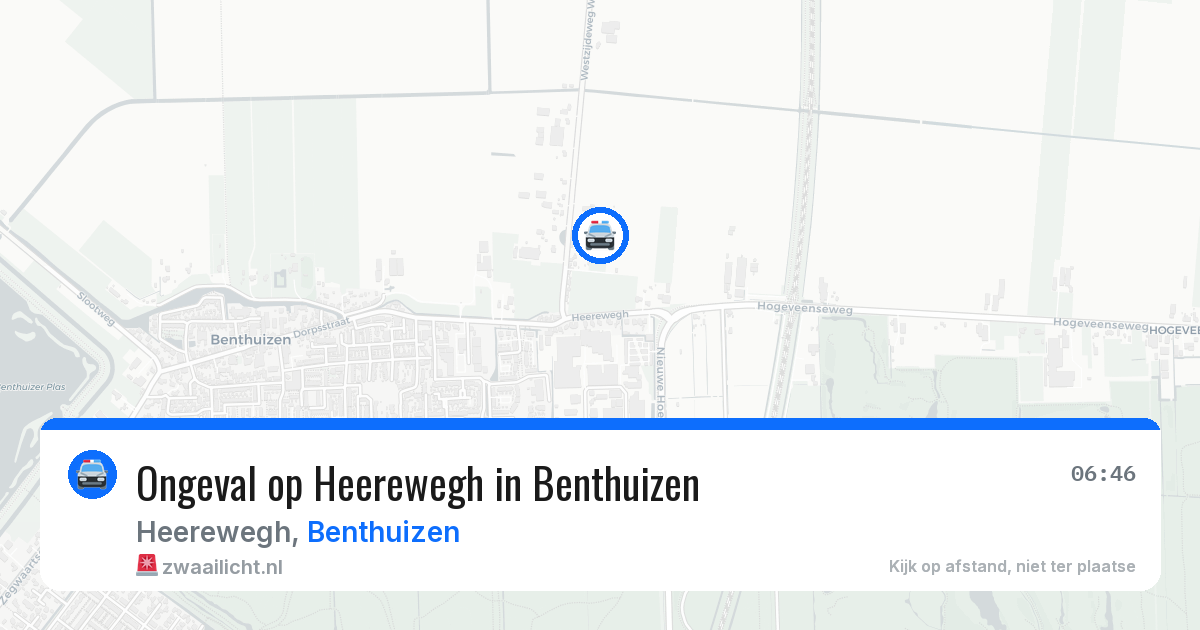 Ongeval op Heerewegh in Benthuizen — 25 jun 2026