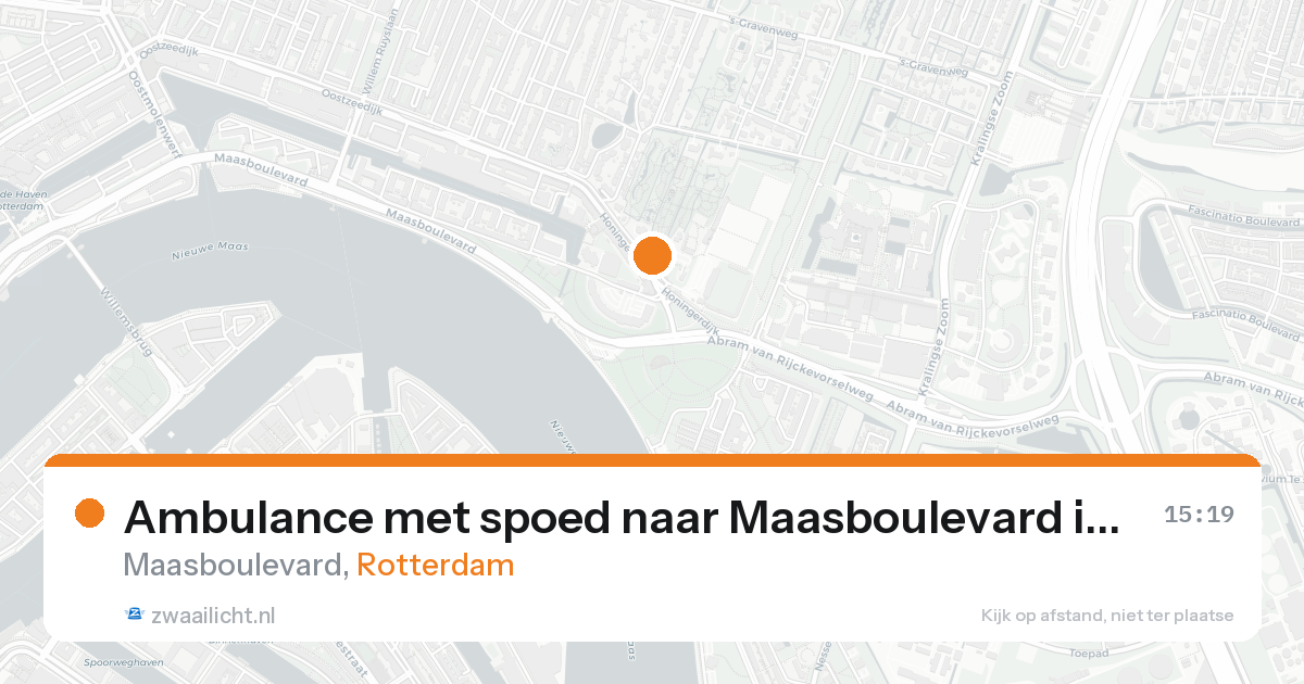 Ambulance met spoed naar Maasboulevard in Rotterdam — 30 jan 2026
